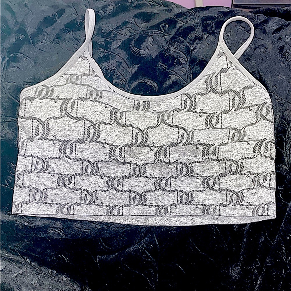 Juicy Couture Gray Sleeveless Crop Camisole